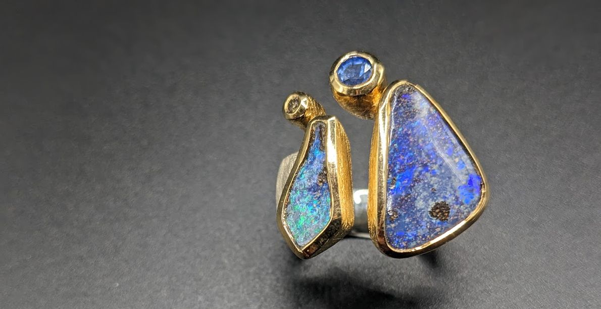 Opal Saphir Ring