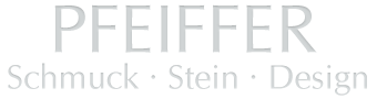Logo PFEIFFER Schmuck Stein Design